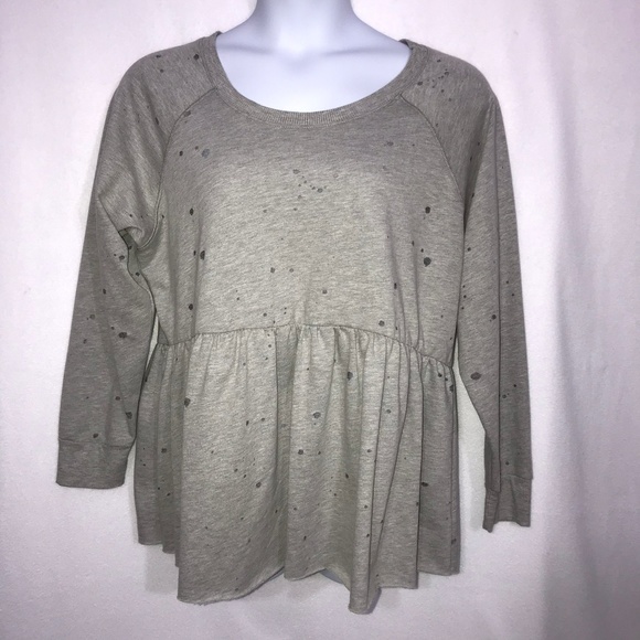 torrid Tops - Torrid Gray Splatter Shirt Plus Size 2